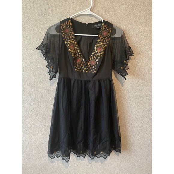 Guess by Marciano Black Embellished Tulle Dress XS Cocktail Party -  coffeafoods.com
